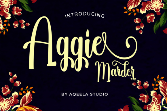 Aggie Marder Script: A Modern Calligraphy Font for Editorial Design