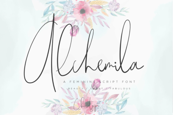 Alchemila Script Font for Feminine Editorial Design
