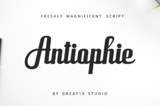 Antiophie Script: A Bold, Elegant Typeface for Editorial Moments