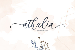 Athalia Script: A Luxury Script Font for Editorial Design