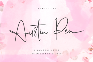 Austin Pen Script Handwritten Font for Elegant Design