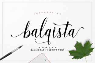Balqista Script Font for Elegant Handmade Design