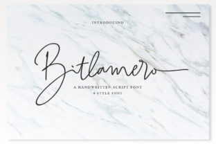 Bitlamero Script: A Classy Handwritten Font for Real Design Work