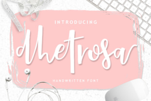 Dhetrosa Script: A Handmade Font for Authentic Branding