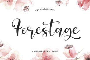 Forestage: A Fresh Handmade Script Font for Branding