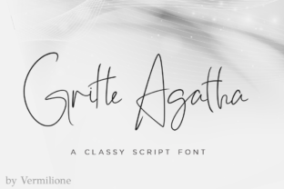 Gritte Agata: A Classy Script Font for Editorial Design