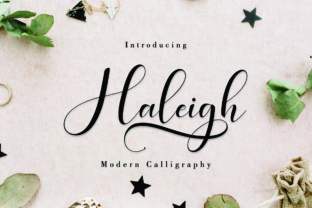 Haleigh Script: A Modern Calligraphy Typeface for Digital Elegance
