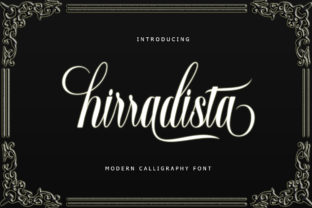 Hirradista Script: A Modern Calligraphy Font Worth Downloading