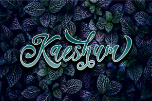 Kaeshum Script Font for Modern Handmade Brands