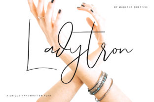 Ladytron Script Font for Handmade Branding & Stationery