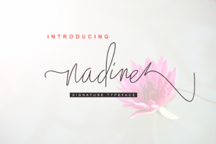 Nadine Script: A Thin, Elegant Handwritten Font for Editorial Design