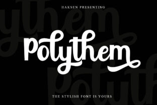Polythem Script Font for Handmade Branding