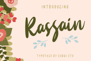 Rassain Script: A Handmade Script Font for Elegant Craft Projects