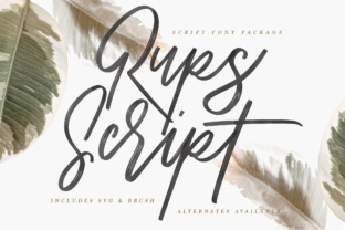 Rups Script: A Handcrafted Script Font for Editorial Warmth