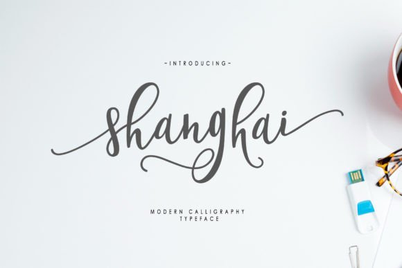 Shanghai Script: An Elegant Script Handwritten Font for Editorial Design