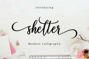 Shelter Script: A Modern Calligraphy Typeface for Elegant Editorial Design